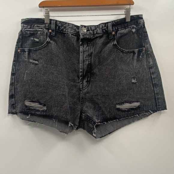 wild fable Pants - Wild Fable Black Highest Rise Cutoff Shorts